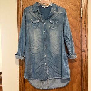 Denim Look-Alike T-Shirt Dress
